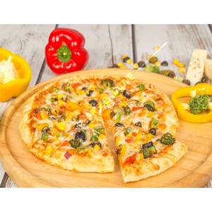 Double cheese cron pizza