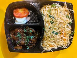 Veg Noodles + Chilli Chicken 