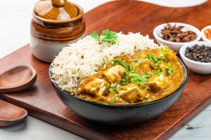 Kadhai Paneer + Rice - Small Meal Box