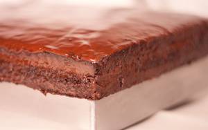 Chocolate Cake Iced Half