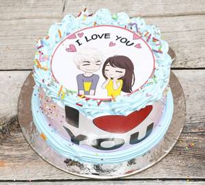 Photo Cake Love Theme