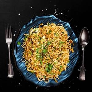 Veg Brown Garlic  Noodles