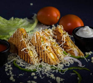 Garlic Mushroom Grilled Brown Sandwich