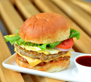 Veg Double Cheese Burger