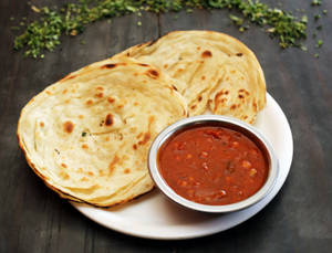 Parota With Chana Masala