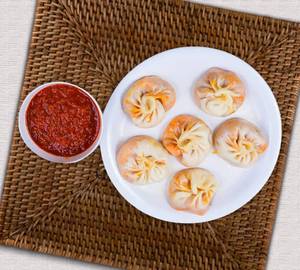 Pizza Steamed Momos (6pcs)