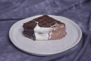Triple Chocolate Overflow Waffle