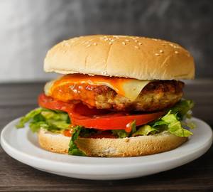 Aloo Tikki Cheese Burger