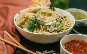 Hakka Noodles - Mix(Chicken & Pork)