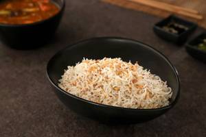 Steamed Rice With Golden Garlic