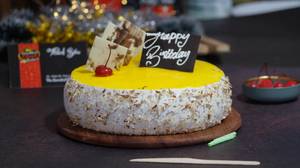 Eggless Mango Almond Cake