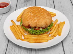 Juicy Lucy Chicken Burger