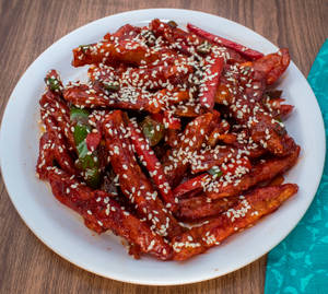 Honey Chilli Potato     