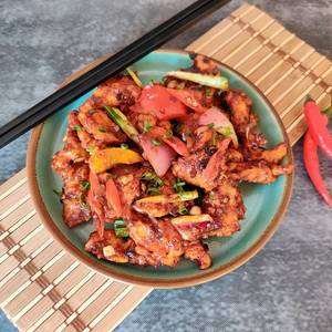 Spicy Blackbean Stir Fry Chicken