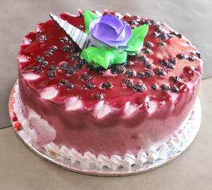 Eggless Blueberry Cake