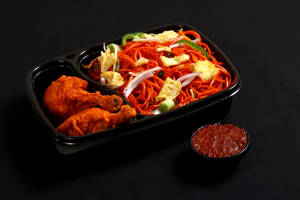 Egg Schezwan Noodles + Chicken Lollipop 2 Pcs