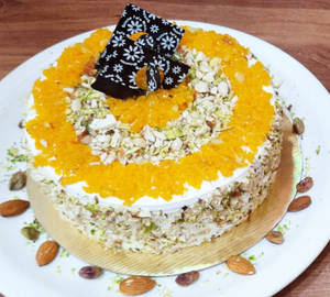 Motichur Dryfruit Cake