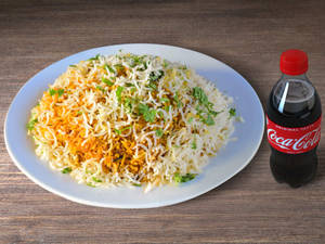 Chicken Hyderabadi Biryani + Coke 250 Ml Pet Bottle