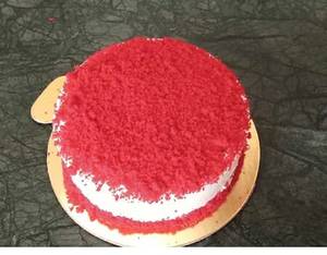 Eggless red velvet cake                                          