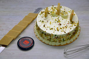 Kaju Barfi Eggless Cake