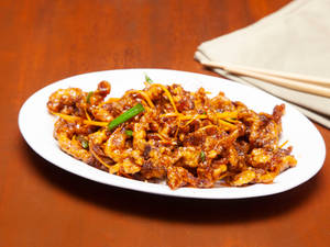 Crispy Lamb Honey Chilli Dry