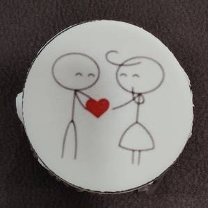 Couple Cupcake ( Heart )