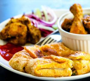 Chicken Mughlai Paratha (1 Pc)