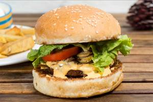 Old Elm Form Lamb Burger