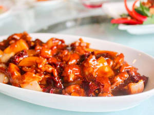 Diced Chicken In Chilli Bean Sauce