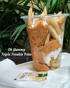 Triple Trouble Cheesy Fries