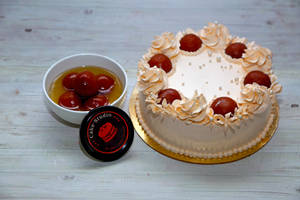 Gulab Jamun Vanilla Eggless Cake (Most Favourited)