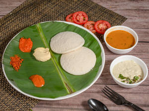 Idli with Ghee  