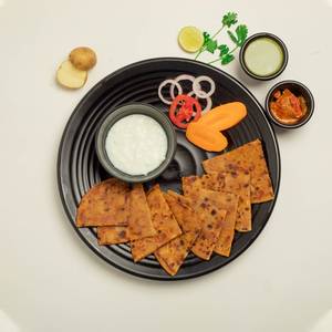 Aloo Parantha(2) with Dahi and Pickle