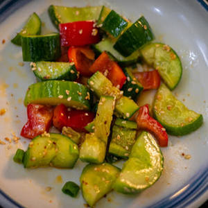 Smashed Cucumber Salad