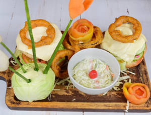 Chilli Cottage Cheese Steak Burger