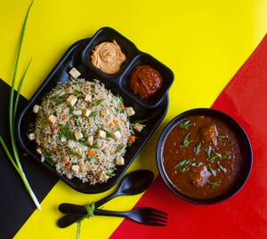 Paneer Fried Rice Chicken Manchurian