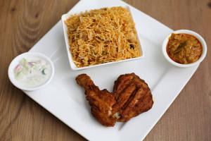Tandoori Chicken With Biryani Rice Combo