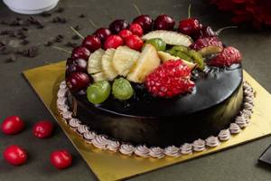 Chocolate Fresh Fruit Cake