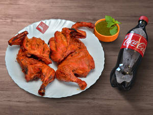 Chicken Tandoori Half + Coke 750 Ml Pet Bottle