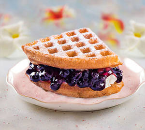 Blue Berry Cheese Waffles