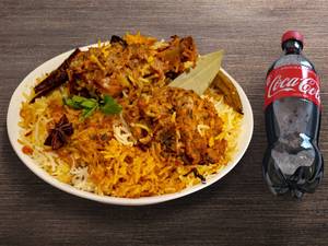 Hyderabad Chicken Dum Biryani + Gulab Jamun (4 Pcs) + Coke 600Ml