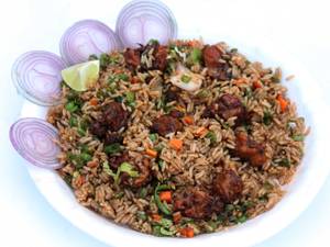 Veg Manchurian Fried Rice