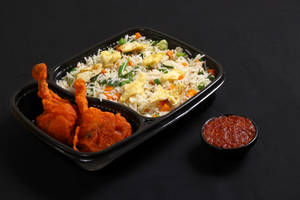 Egg Fried Rice + Chicken Lollipop 2 Pcs