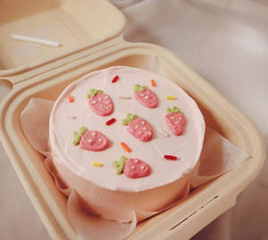 Strawberry Bento Cake