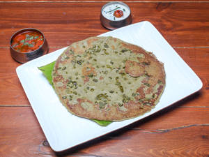 Uttapam Platter of Ragi Onion and Green Gram