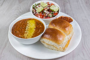 Double Butter Pav Bhaji