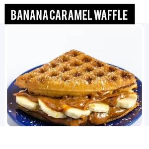Banana Carmel Waffle