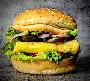 Egg Jalapeno Gherkin Burger