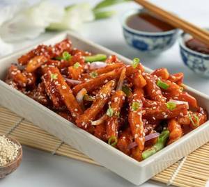 Honey chilli potato