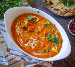 Shahi Paneer With Two Parathas And Salad